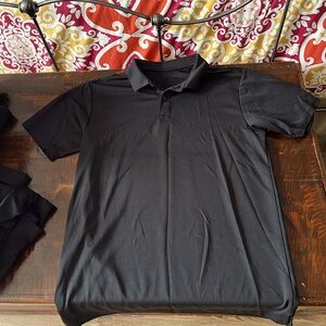 Uniform polo shirts, three, selling together. Size small
